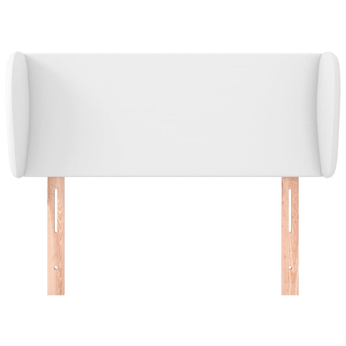 Tăblie de pat cu aripioare alb 103x23x78/88 cm piele ecologică - WALTI WALTI