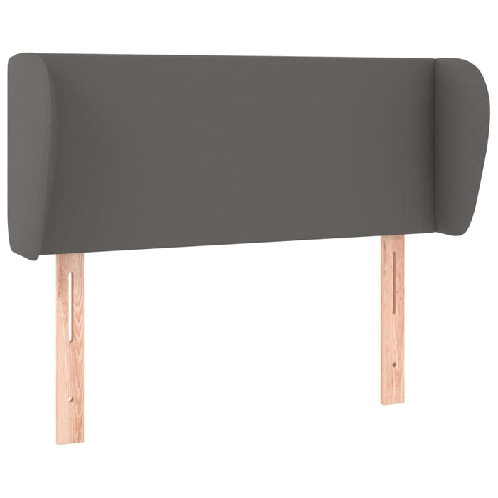 Tăblie de pat cu aripioare gri 103x23x78/88 cm piele ecologică - WALTI WALTI