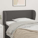 Tăblie de pat cu aripioare gri 103x23x78/88 cm piele ecologică - WALTI WALTI