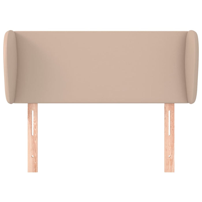 Tăblie pat cu aripioare cappuccino 103x23x78/88cm piele eco WALTI