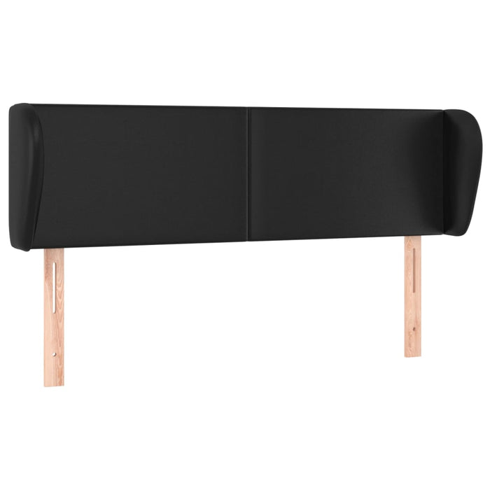 Tăblie de pat cu aripioare gri 147x23x78/88 cm piele ecologică - WALTI WALTI