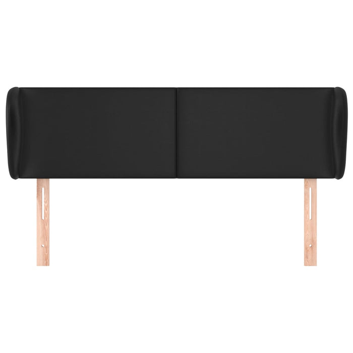 Tăblie de pat cu aripioare gri 147x23x78/88 cm piele ecologică - WALTI WALTI