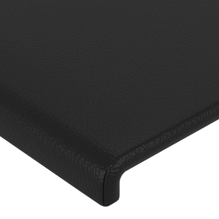 Tăblie de pat cu aripioare gri 147x23x78/88 cm piele ecologică - WALTI WALTI