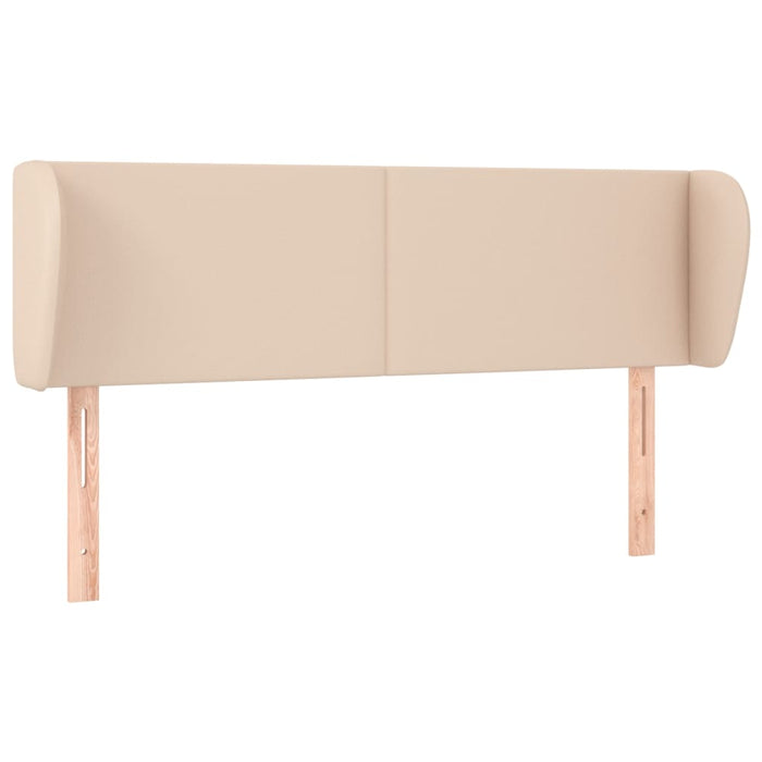 Tăblie pat cu aripioare cappuccino 147x23x78/88cm piele eco WALTI