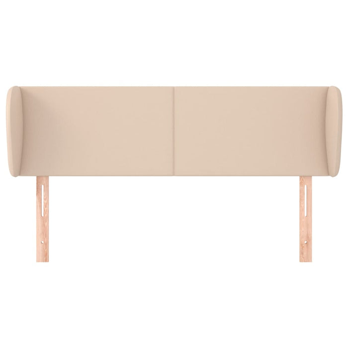 Tăblie pat cu aripioare cappuccino 147x23x78/88cm piele eco WALTI