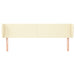 Tăblie de pat cu aripioare crem 163x23x78/88 cm piele ecologică - WALTI WALTI