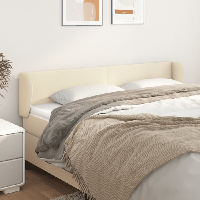 Tăblie de pat cu aripioare crem 163x23x78/88 cm piele ecologică - WALTI WALTI