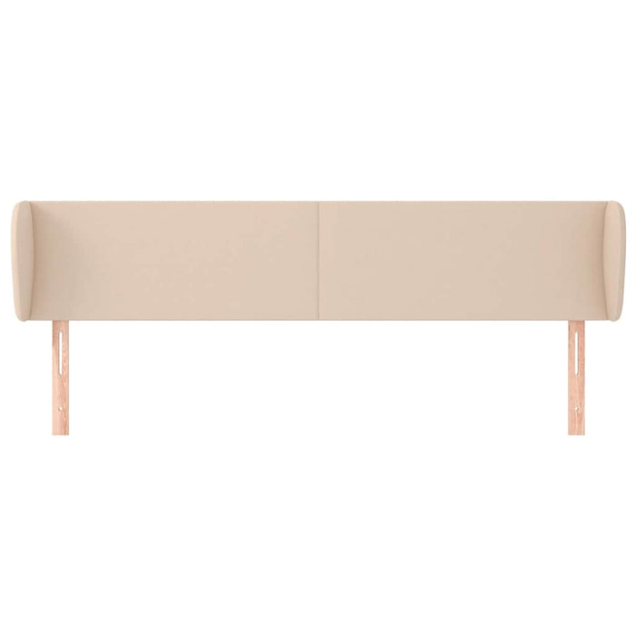 Tăblie pat cu aripioare cappuccino 163x23x78/88cm piele eco WALTI