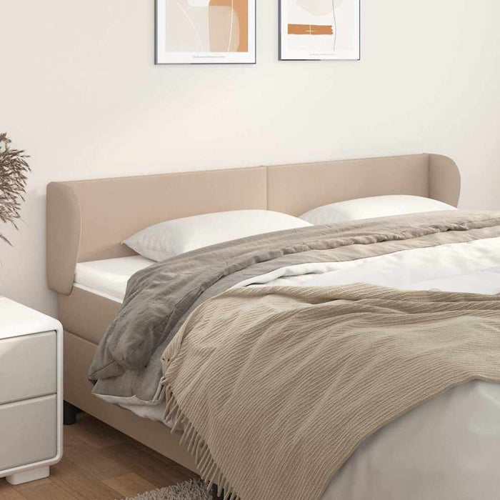 Tăblie pat cu aripioare cappuccino 163x23x78/88cm piele eco WALTI