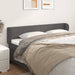 Tăblie de pat cu aripioare gri 203x23x78/88 cm piele ecologică - WALTI WALTI