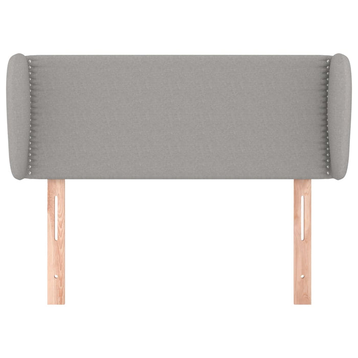 Tăblie de pat cu aripioare gri deschis 83x23x78/88 cm textil - WALTI WALTI