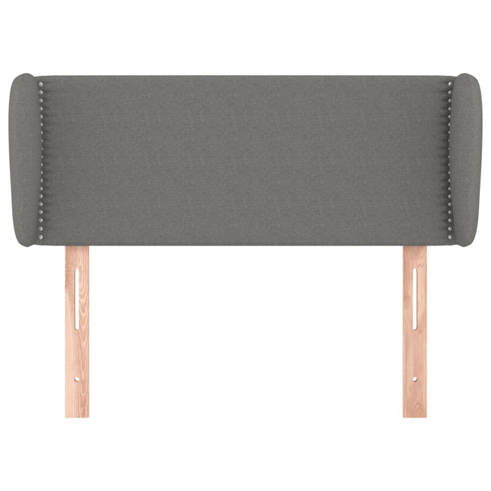 Tăblie de pat cu aripioare gri închis 83x23x78/88 cm textil - WALTI WALTI