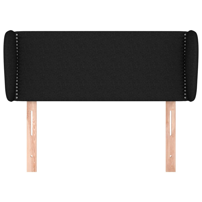 Tăblie de pat cu aripioare negru 83x23x78/88 cm material textil - WALTI WALTI
