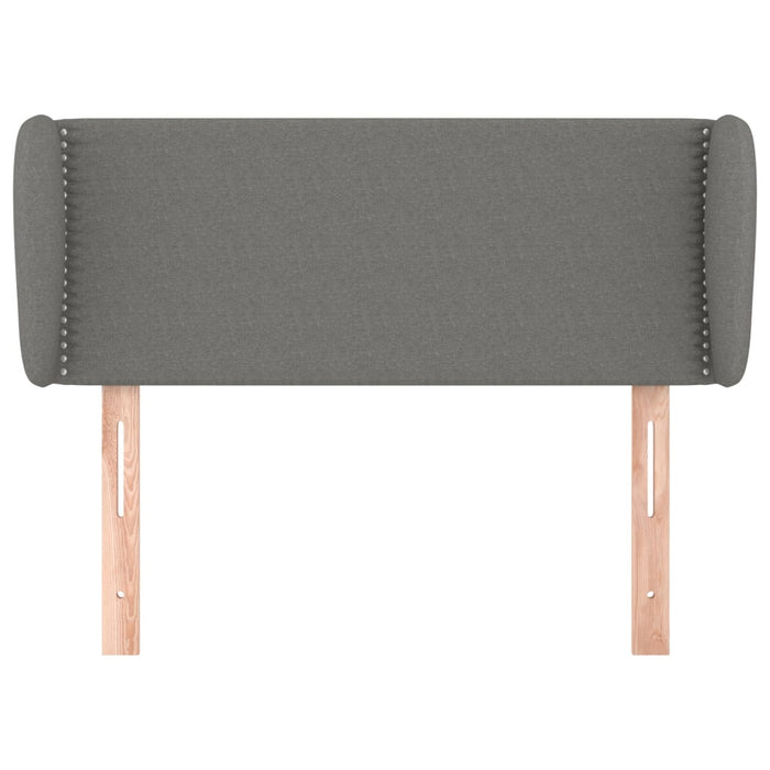Tăblie de pat cu aripioare gri închis 93x23x78/88 cm textil - WALTI WALTI