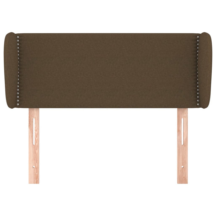 Tăblie de pat cu aripioare maro închis 103x23x78/88 cm textil - WALTI WALTI