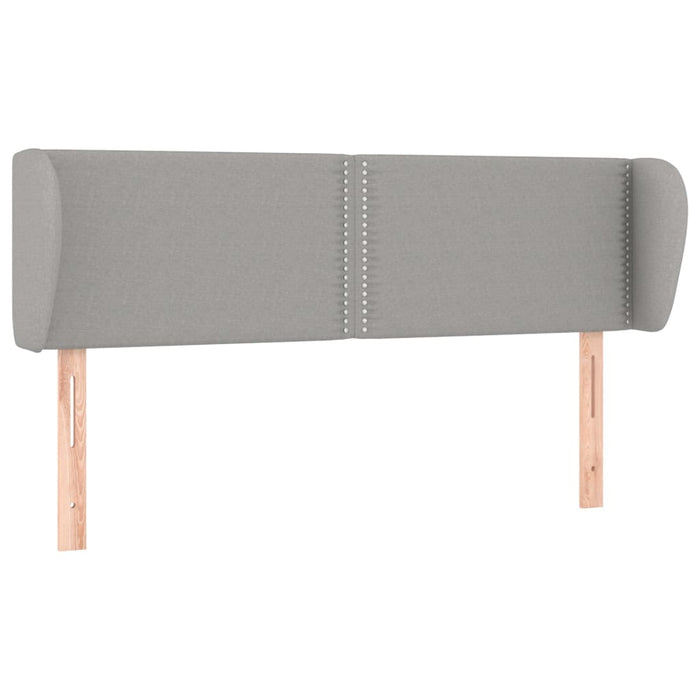 Tăblie de pat cu aripioare gri deschis 147x23x78/88 cm textil - WALTI WALTI