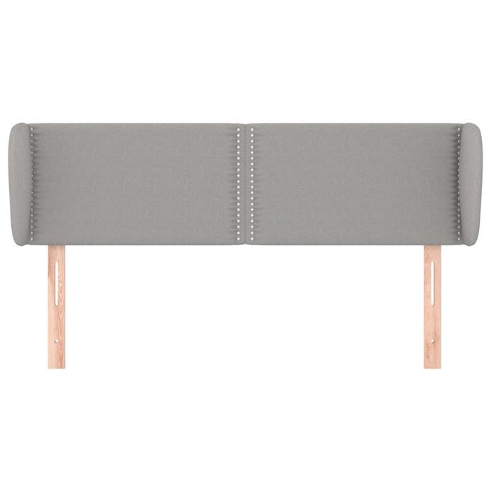 Tăblie de pat cu aripioare gri deschis 147x23x78/88 cm textil - WALTI WALTI