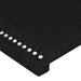 Tăblie de pat cu aripioare negru 147x23x78/88 cm textil - WALTI WALTI