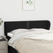 Tăblie de pat cu aripioare negru 147x23x78/88 cm textil - WALTI WALTI