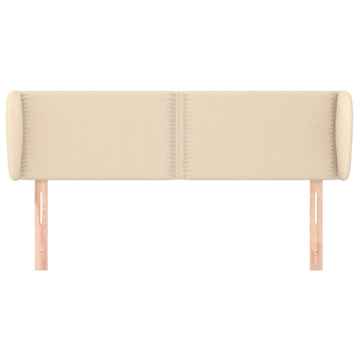 Tăblie de pat cu aripioare crem 147x23x78/88 cm material textil - WALTI WALTI