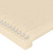 Tăblie de pat cu aripioare crem 147x23x78/88 cm material textil - WALTI WALTI