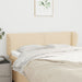 Tăblie de pat cu aripioare crem 147x23x78/88 cm material textil - WALTI WALTI