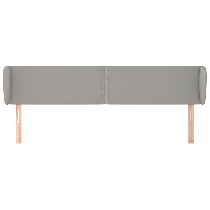 Tăblie de pat cu aripioare gri deschis 183x23x78/88 cm textil - WALTI WALTI