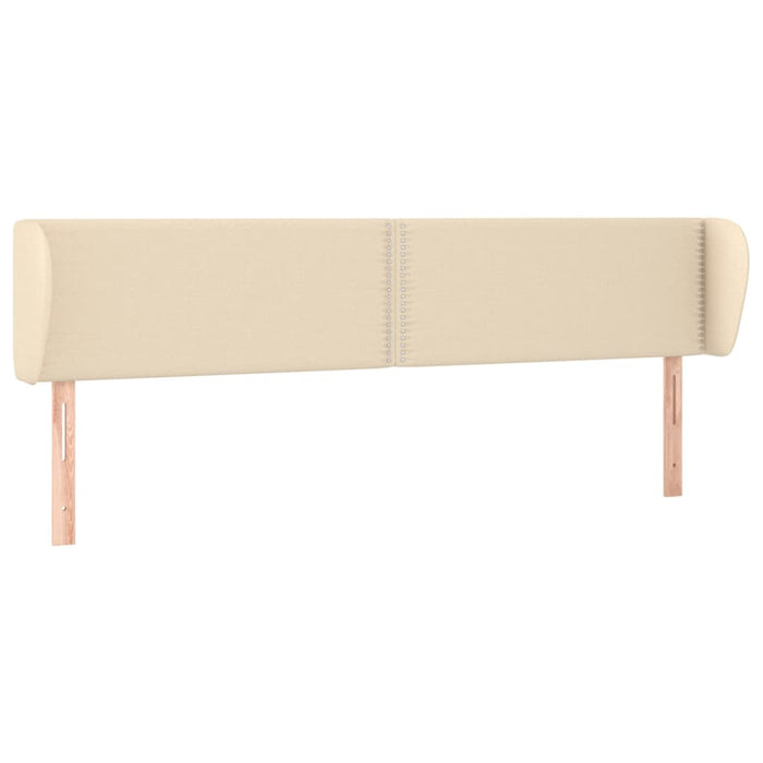 Tăblie de pat cu aripioare crem 183x23x78/88 cm material textil - WALTI WALTI