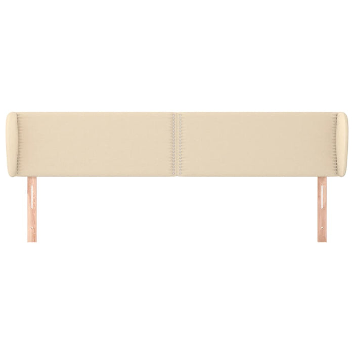 Tăblie de pat cu aripioare crem 183x23x78/88 cm material textil - WALTI WALTI
