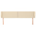 Tăblie de pat cu aripioare crem 183x23x78/88 cm material textil - WALTI WALTI