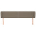 Tăblie de pat cu aripioare gri taupe 203x23x78/88 cm textil - WALTI WALTI