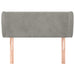 Tăblie de pat cu aripioare gri deschis 93x23x78/88 cm catifea - WALTI WALTI