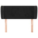 Tăblie de pat cu aripioare negru 93x23x78/88 cm catifea - WALTI WALTI