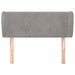 Tăblie de pat cu aripioare gri deschis 103x23x78/88 cm catifea - WALTI WALTI