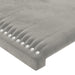 Tăblie de pat cu aripioare gri deschis 103x23x78/88 cm catifea - WALTI WALTI