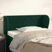 Tăblie de pat cu aripioare verde închis 103x23x78/88 cm catifea - WALTI WALTI