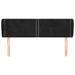 Tăblie de pat cu aripioare negru 147x23x78/88 cm catifea - WALTI WALTI