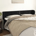 Tăblie de pat cu aripioare negru 163x23x78/88 cm catifea - WALTI WALTI