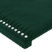 Tăblie de pat cu aripioare verde închis 183x23x78/88 cm catifea - WALTI WALTI