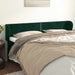 Tăblie de pat cu aripioare verde închis 203x23x78/88 cm catifea - WALTI WALTI