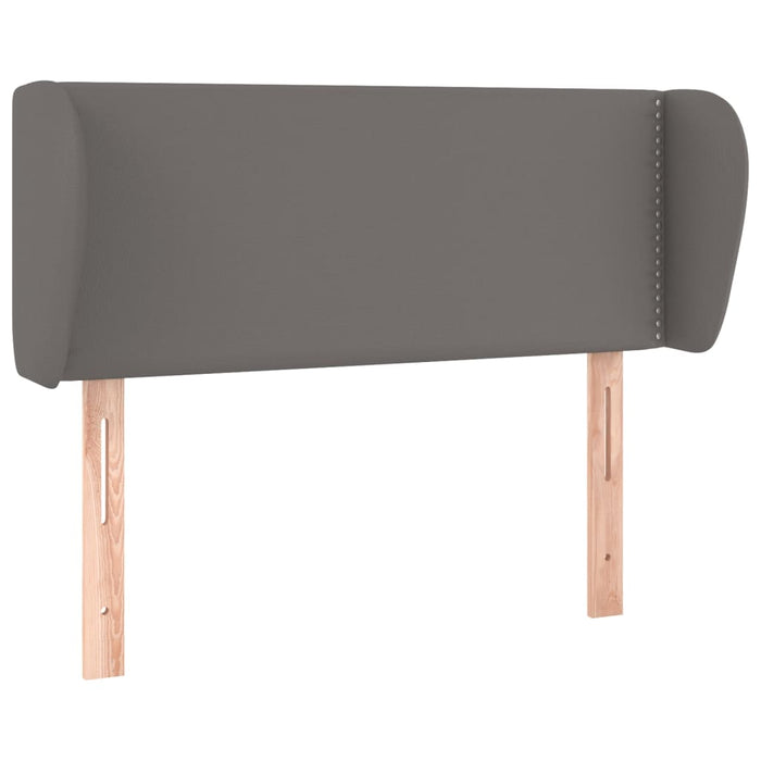 Tăblie de pat cu aripioare gri 83x23x78/88 cm piele ecologică WALTI