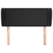 Tăblie de pat cu aripioare negru 93x23x78/88 cm piele ecologică - WALTI WALTI