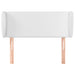 Tăblie de pat cu aripioare alb 103x23x78/88 cm piele ecologică - WALTI WALTI