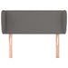 Tăblie de pat cu aripioare gri 103x23x78/88 cm piele ecologică - WALTI WALTI