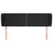 Tăblie de pat cu aripioare negru 147x23x78/88cm piele ecologică - WALTI WALTI
