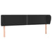 Tăblie de pat cu aripioare negru 183x23x78/88cm piele ecologică - WALTI WALTI