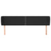 Tăblie de pat cu aripioare negru 203x23x78/88cm piele ecologică - WALTI WALTI