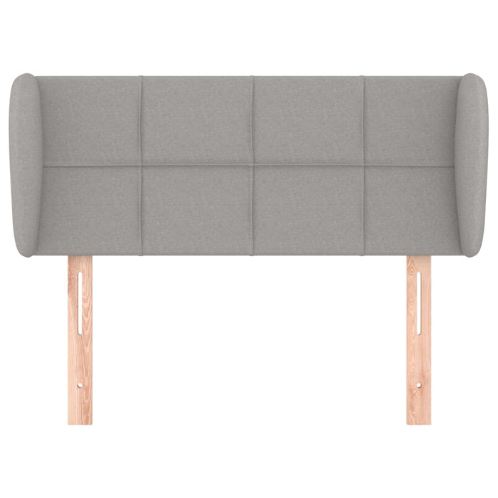 Tăblie de pat cu aripioare gri deschis 83x23x78/88 cm textil - WALTI WALTI