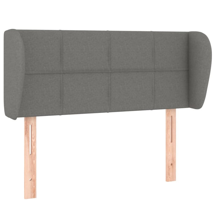 Tăblie de pat cu aripioare gri închis 83x23x78/88 cm textil - WALTI WALTI