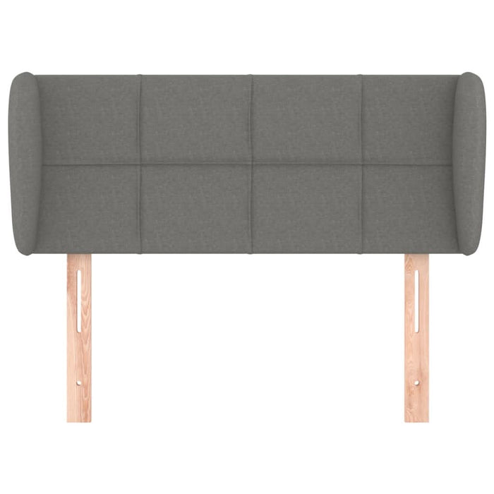 Tăblie de pat cu aripioare gri închis 83x23x78/88 cm textil - WALTI WALTI